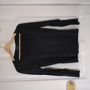 Long sleeve black Ralph Lauren Polo shirt.